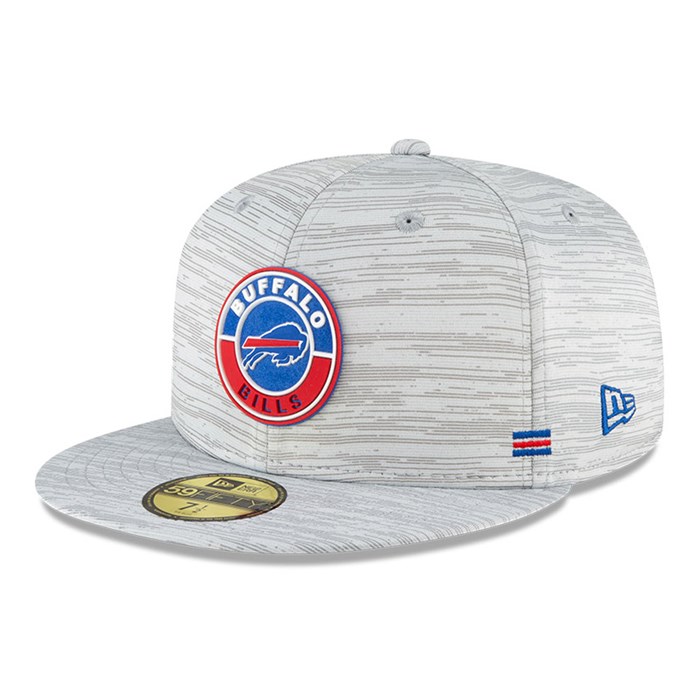 Buffalo Bills Sideline 59FIFTY Lippis Harmaat - New Era Lippikset Finland FI-081264